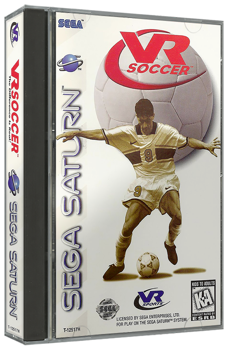 VR Soccer | NTSC | Sega Saturn | SS | En | Reproduction Case and Booklet - NO GAME