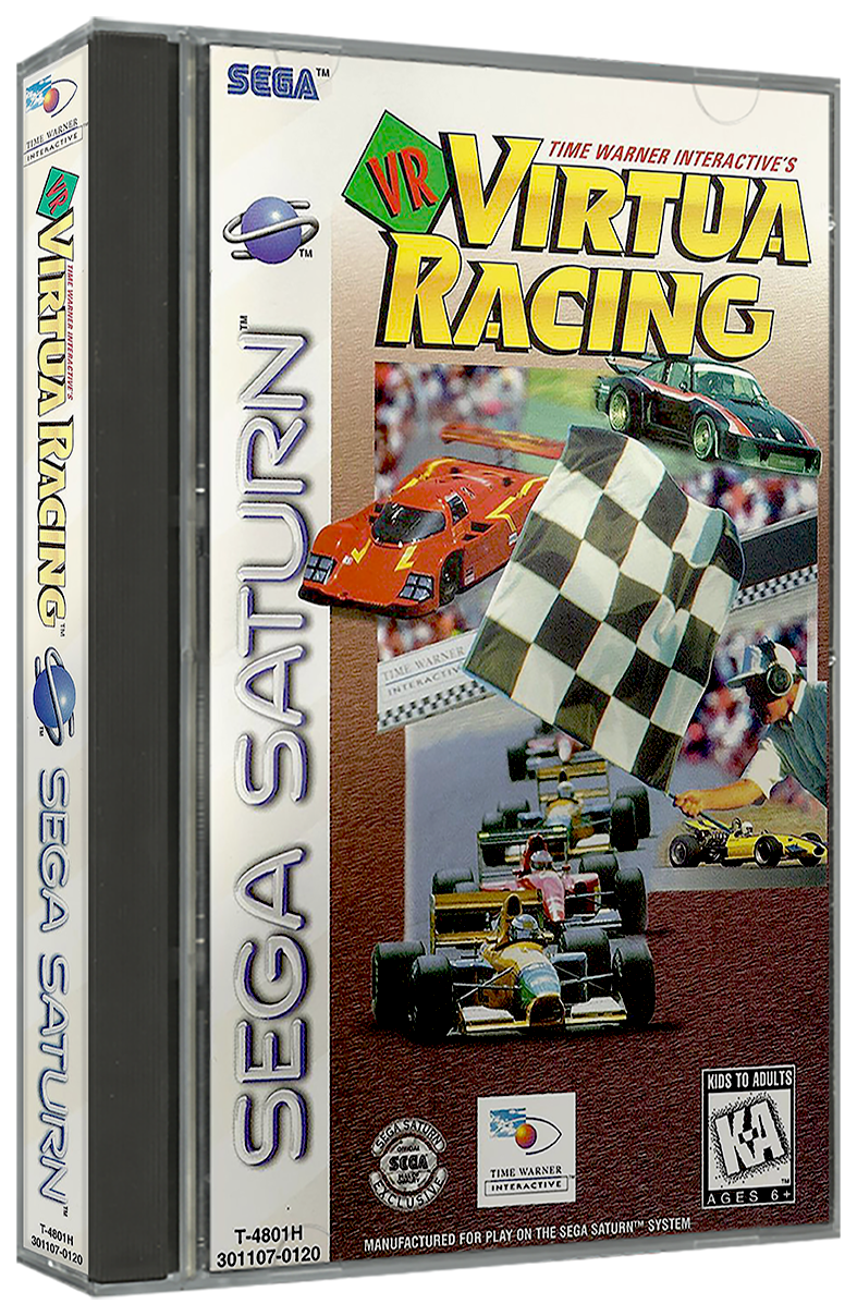 VR Virtua Racing | NTSC | Sega Saturn | SS | En | Reproduction Case and Booklet - NO GAME