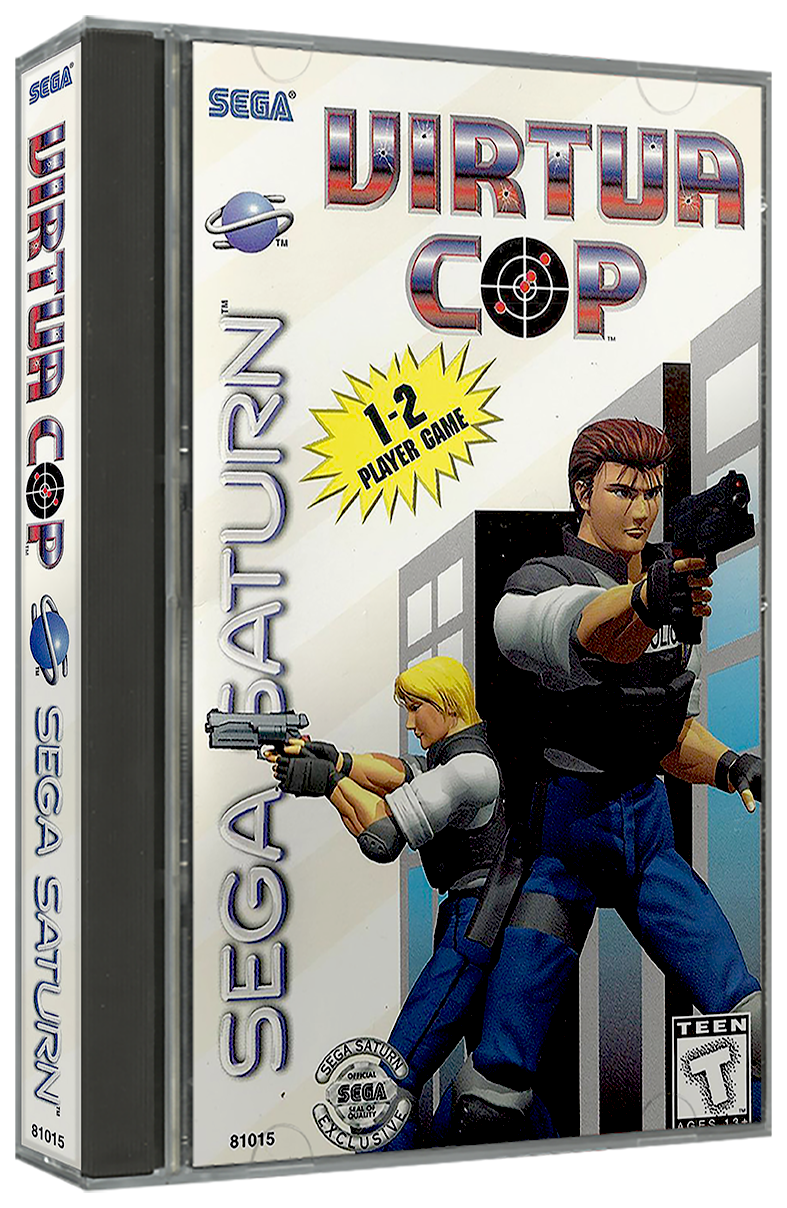 Virtua Cop | NTSC | Sega Saturn | SS | En | Reproduction Case and Booklet - NO GAME