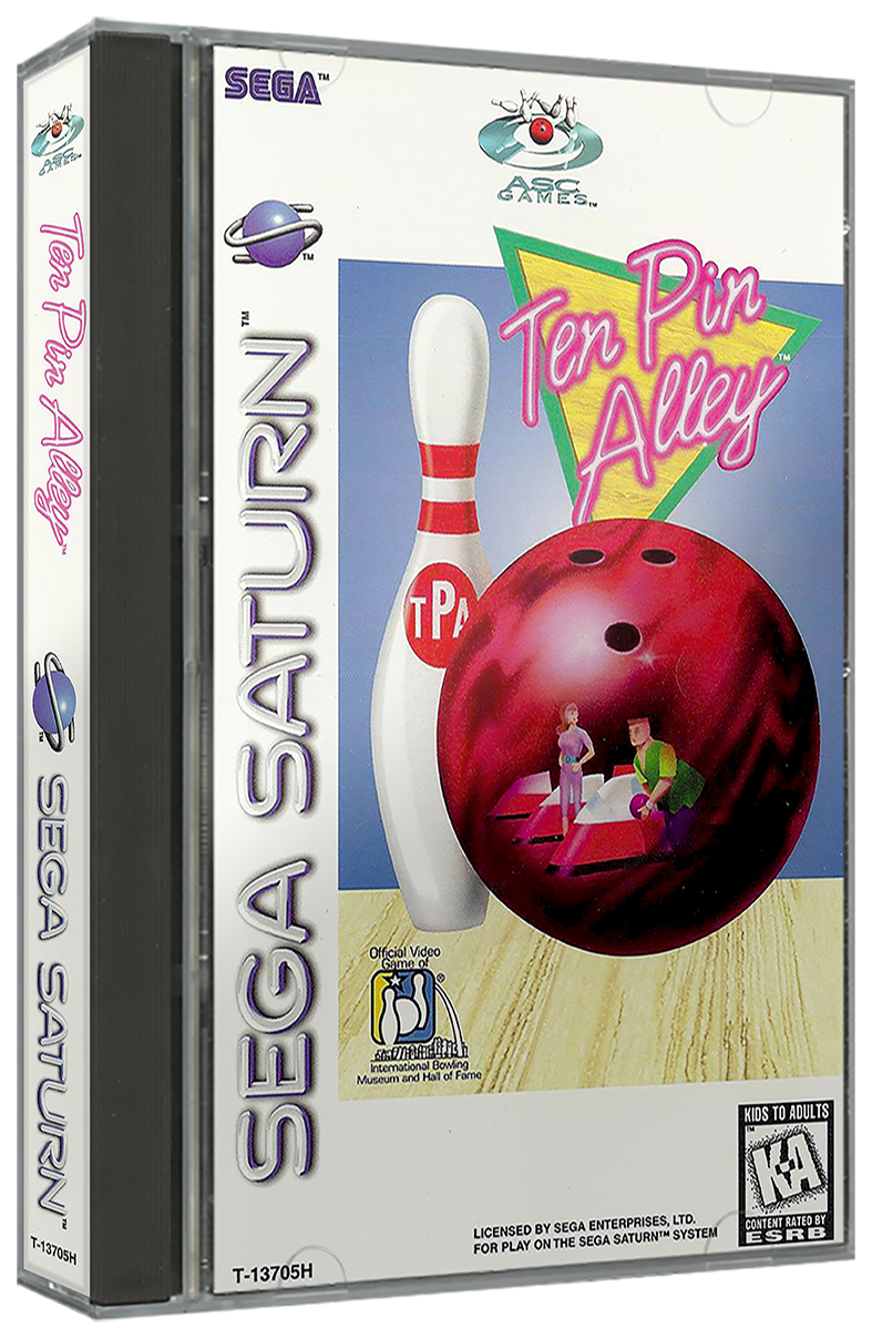 Ten Pin Alley | NTSC | Sega Saturn | SS | En | Reproduction Case and Booklet - NO GAME