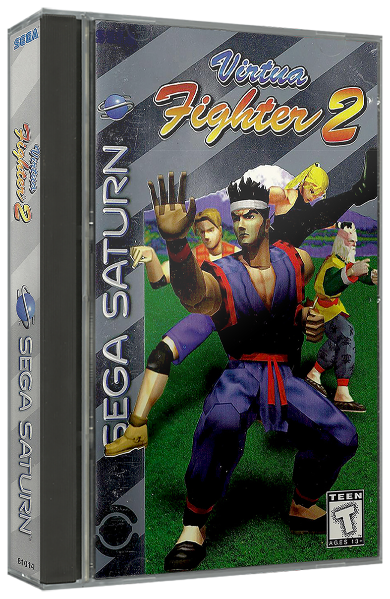 VR Virtua Fighter 2 | NTSC | Sega Saturn | SS | En | Reproduction Case and Booklet - NO GAME
