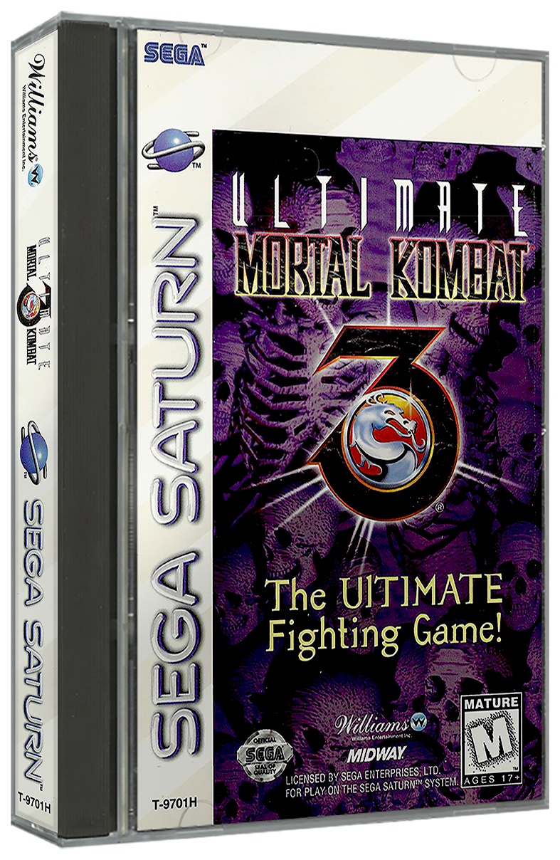 Ultimate Mortal Kombat 3 | NTSC | Sega Saturn | SS | En | Reproduction Case and Booklet - NO GAME