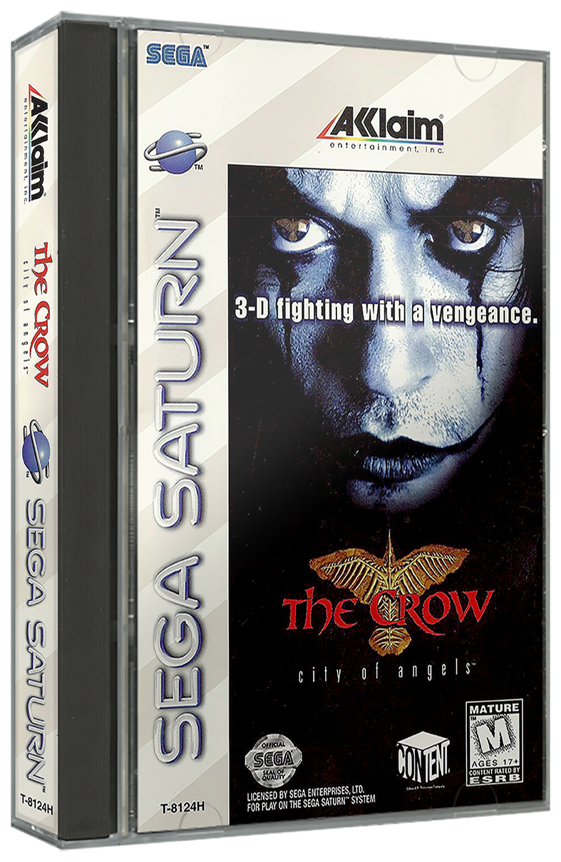 The Crow City of Angels | NTSC | Sega Saturn | SS | En | Reproduction Case and Booklet - NO GAME