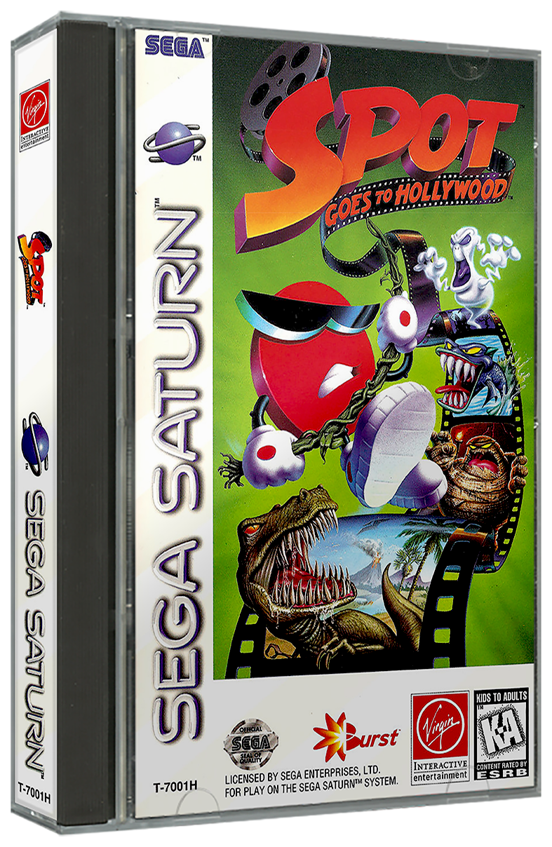 Spot Goes to Hollywood | NTSC | Sega Saturn | SS | En | Reproduction Case and Booklet - NO GAME