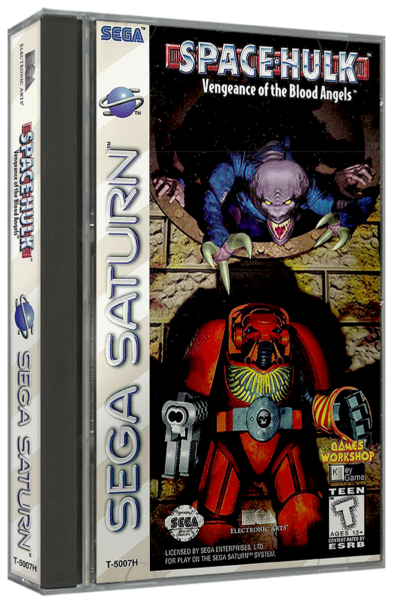 Space Hulk Vengeance of the Blood Angels | NTSC | Sega Saturn | SS | En | Reproduction Case and Booklet - NO GAME