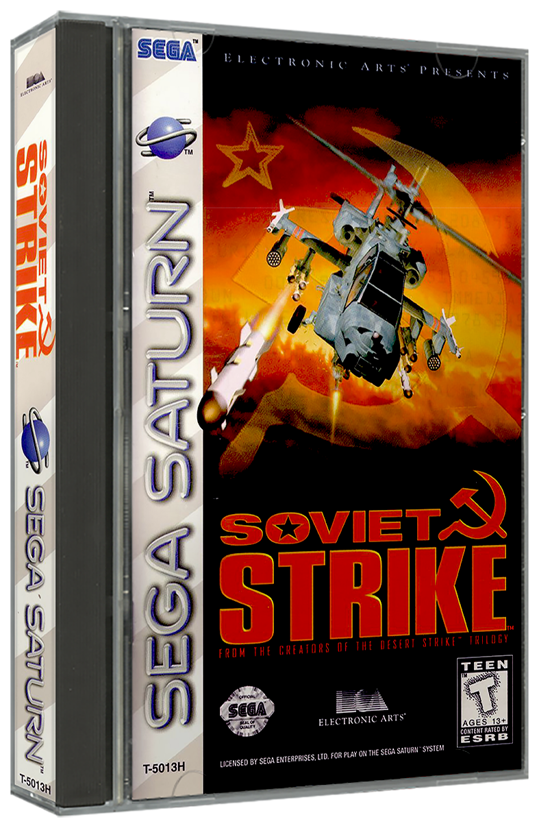 Soviet Strike | NTSC | Sega Saturn | SS | En | Reproduction Case and Booklet - NO GAME