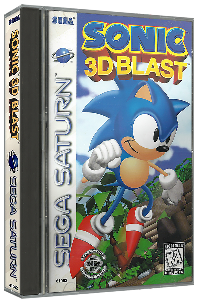 Sonic 3D Blast | NTSC | Sega Saturn | SS | En | Reproduction Case and Booklet - NO GAME