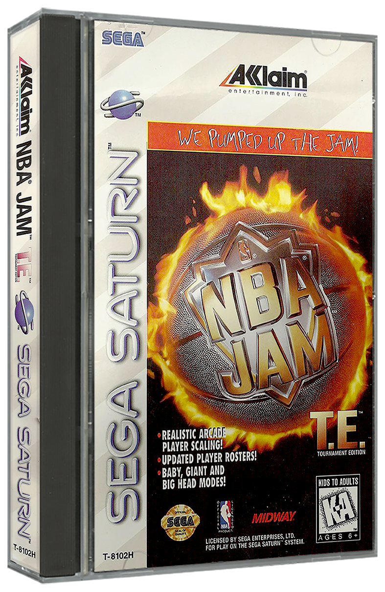 NBA Jam Tournament Edition | NTSC | Sega Saturn | SS | En | Reproduction Case and Booklet - NO GAME