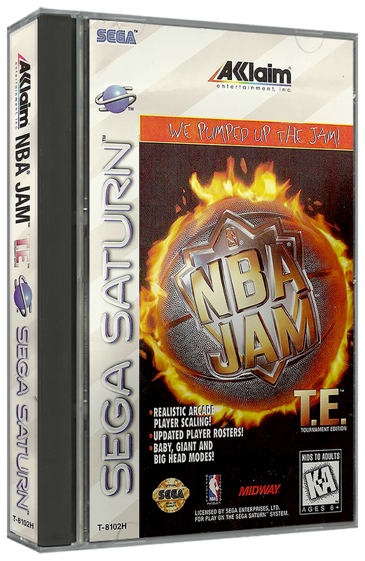 NBA Jam Tournament Edition | NTSC | Sega Saturn | SS | En | Reproduction Case and Booklet - NO GAME