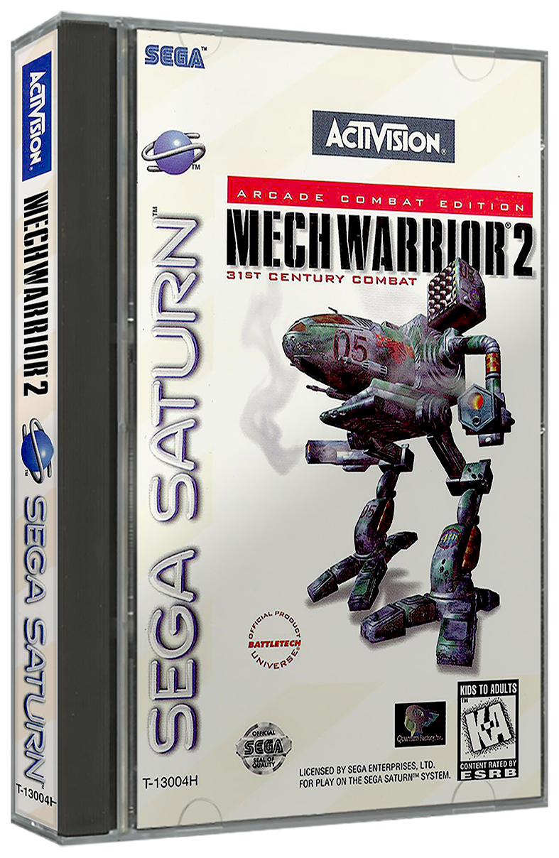 MechWarrior 2 - 31st Century Combat Arcade, Combat Edition  | NTSC | Sega Saturn | SS | En | Reproduction Case and Booklet - NO GAME