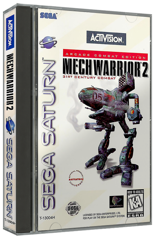 MechWarrior 2 - 31st Century Combat Arcade, Combat Edition  | NTSC | Sega Saturn | SS | En | Reproduction Case and Booklet - NO GAME