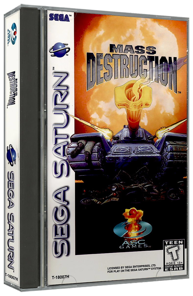 Mass Destruction | NTSC | Sega Saturn | SS | En | Reproduction Case and Booklet - NO GAME