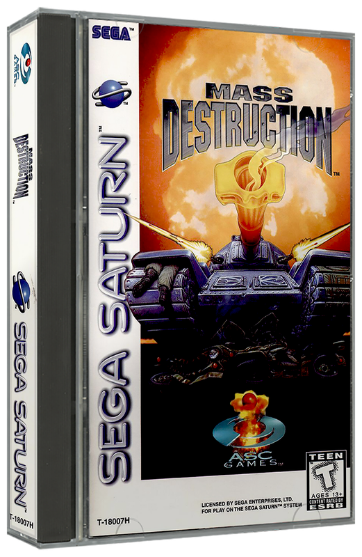 Mass Destruction | NTSC | Sega Saturn | SS | En | Reproduction Case and Booklet - NO GAME