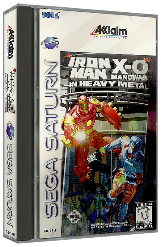 Iron Man X-O Manowar in Heavy Metal | NTSC | Sega Saturn | SS | En | Reproduction Case and Booklet - NO GAME