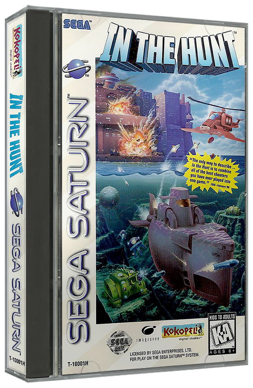 In the Hunt | NTSC | Sega Saturn | SS | En | Reproduction Case and Booklet - NO GAME