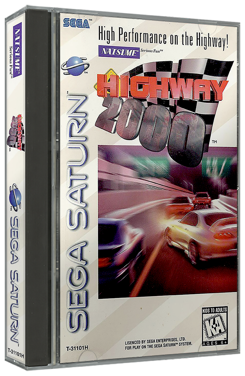 Highway 2000 | NTSC | Sega Saturn | SS | En | Reproduction Case and Booklet - NO GAME