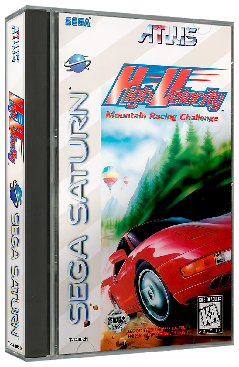 High Velocity Mountain Racing Challange | NTSC | Sega Saturn | SS | En | Reproduction Case and Booklet - NO GAME