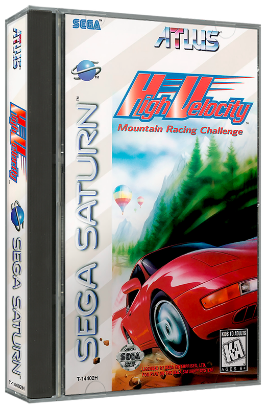 High Velocity Mountain Racing Challange | NTSC | Sega Saturn | SS | En | Reproduction Case and Booklet - NO GAME