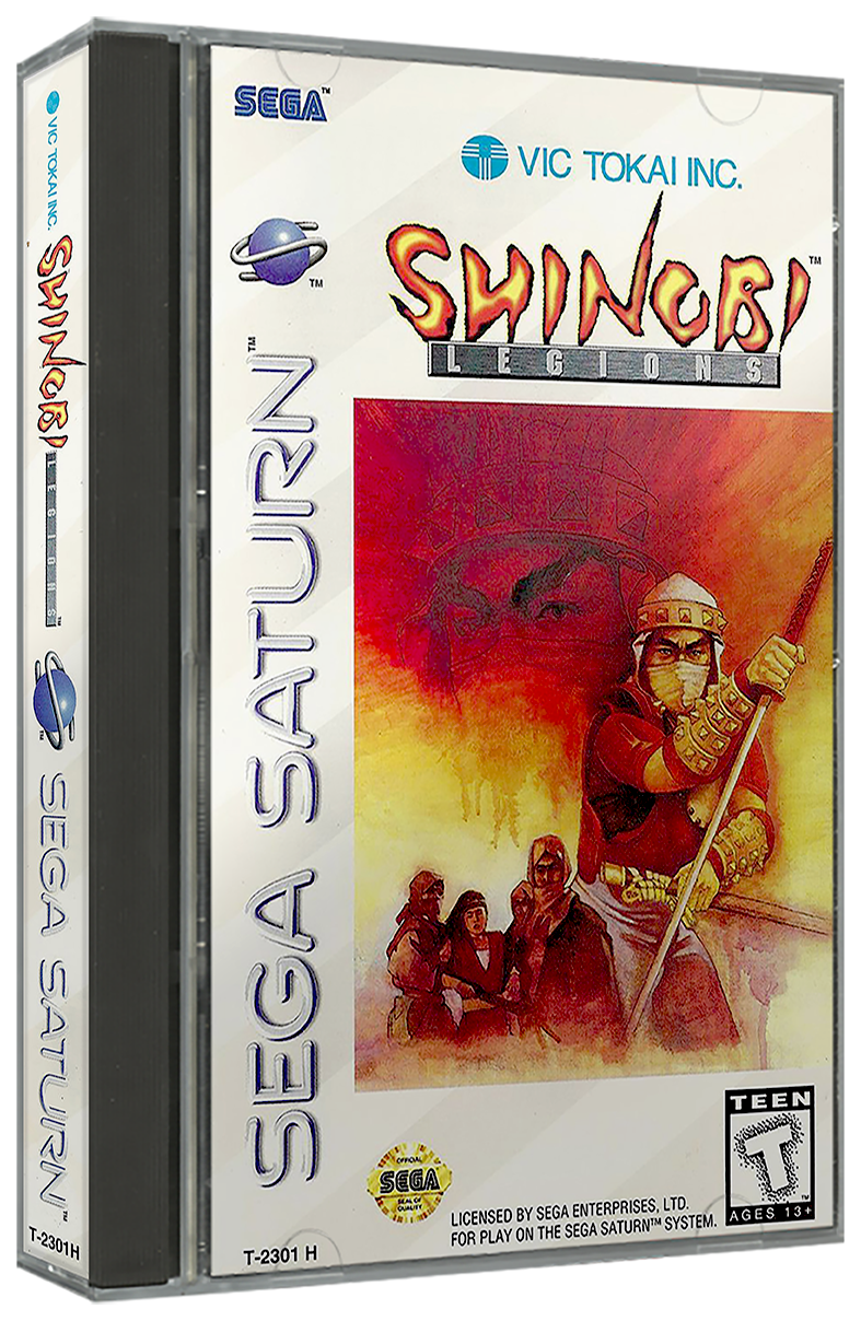 Shinobi Legions | NTSC | Sega Saturn | SS | En | Reproduction Case and Booklet - NO GAME