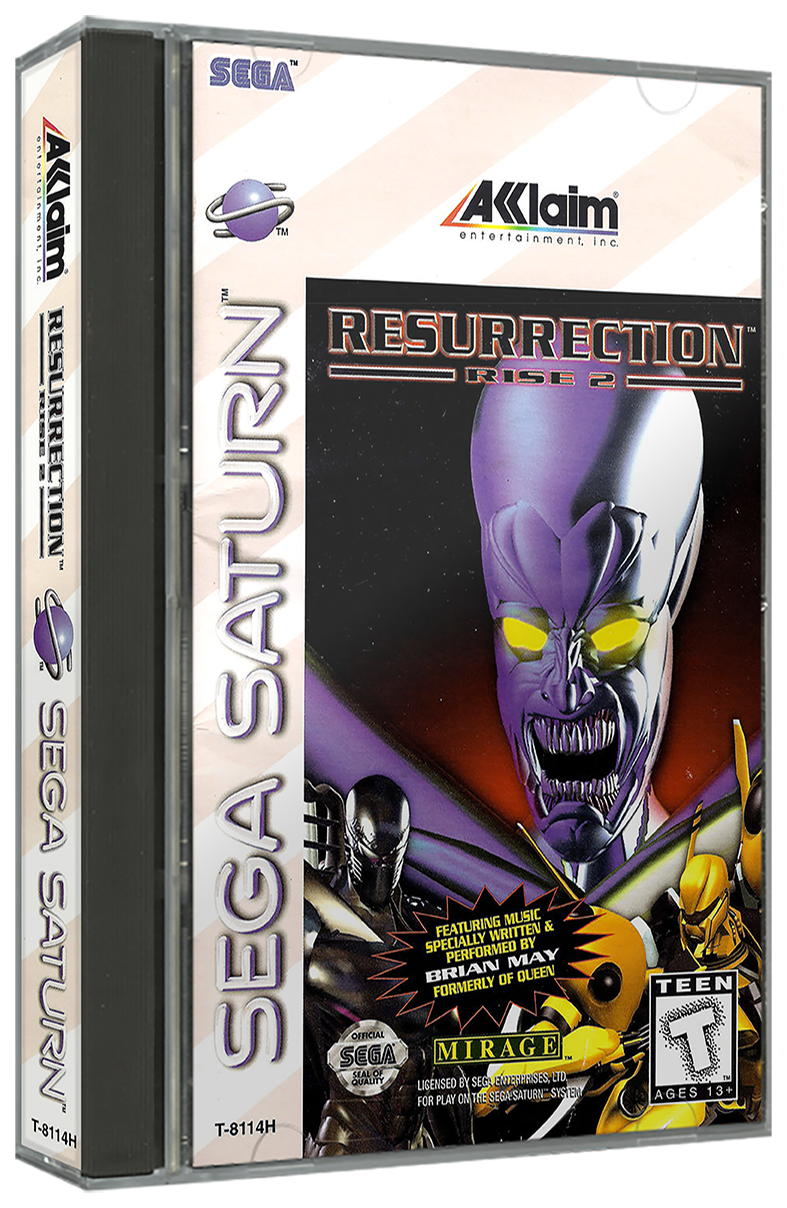 Rise 2 Resurrection | NTSC | Sega Saturn | SS | En | Reproduction Case and Booklet - NO GAME