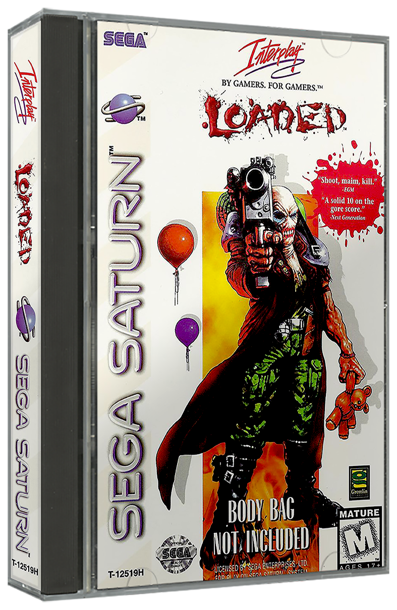 Loaded | NTSC | Sega Saturn | SS | En | Reproduction Case and Booklet - NO GAME