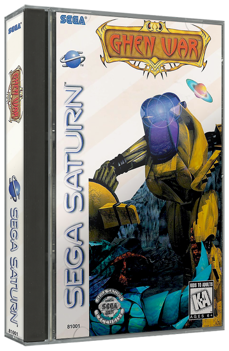 Ghen War | NTSC | Sega Saturn | SS | En | Reproduction Case and Booklet - NO GAME