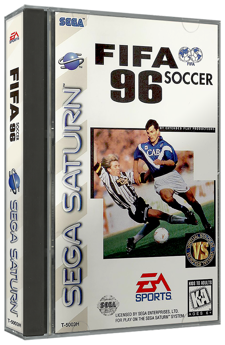 FIFA Soccer 96 | NTSC | Sega Saturn | SS | En | Reproduction Case and Booklet - NO GAME