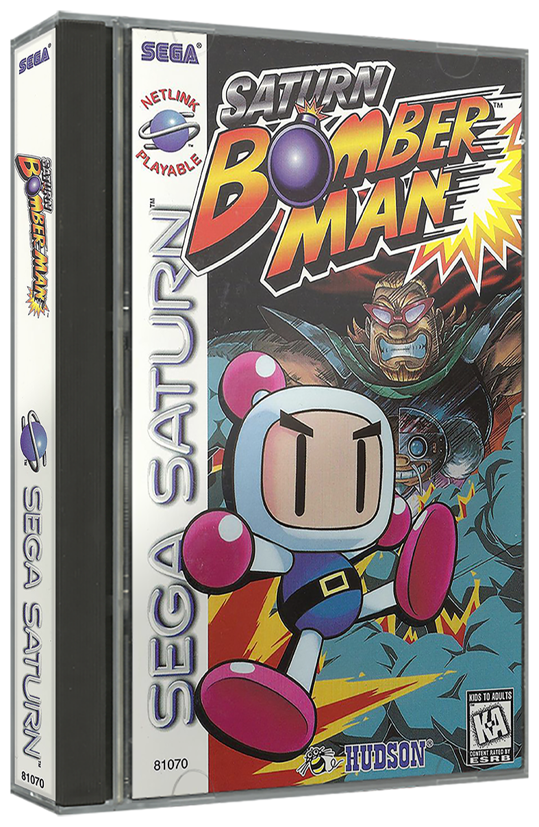 Saturn Bomberman | NTSC | Sega Saturn | SS | En | Reproduction Case and Booklet - NO GAME
