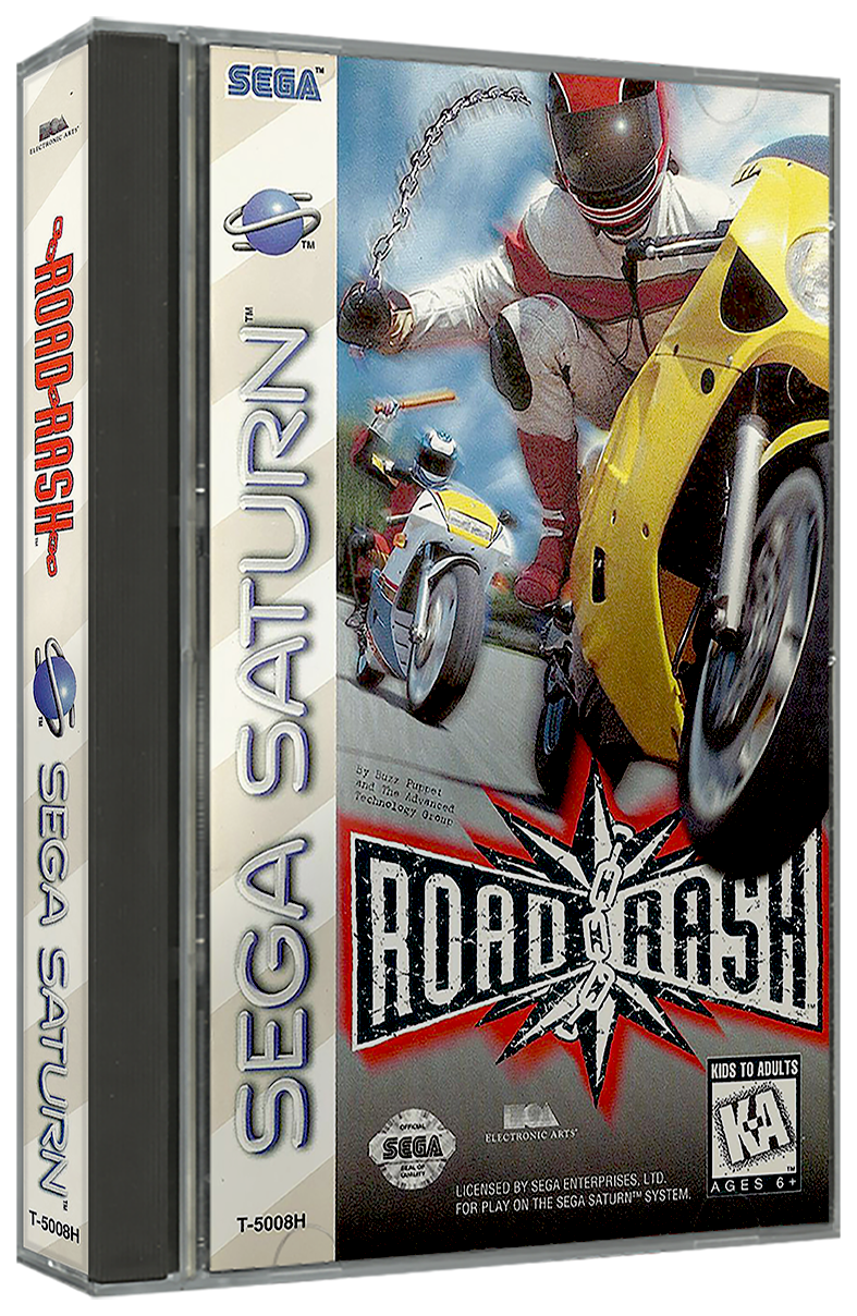 Road Rash | NTSC | Sega Saturn | SS | En | Reproduction Case and Booklet - NO GAME