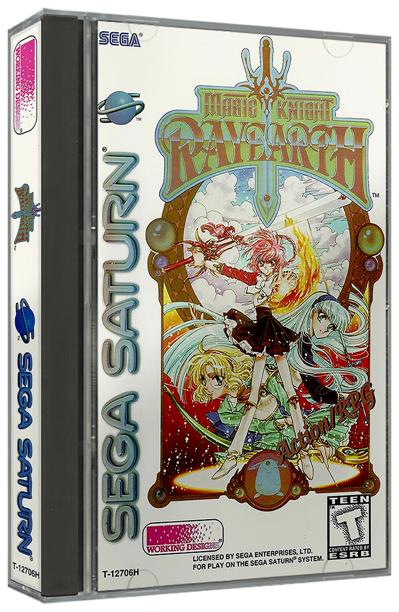 Magic Knight Rayearth | NTSC | Sega Saturn | SS | En | Reproduction Case and Booklet - NO GAME