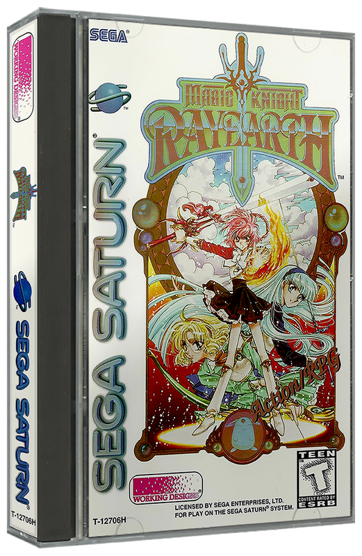 Magic Knight Rayearth | NTSC | Sega Saturn | SS | En | Reproduction Case and Booklet - NO GAME