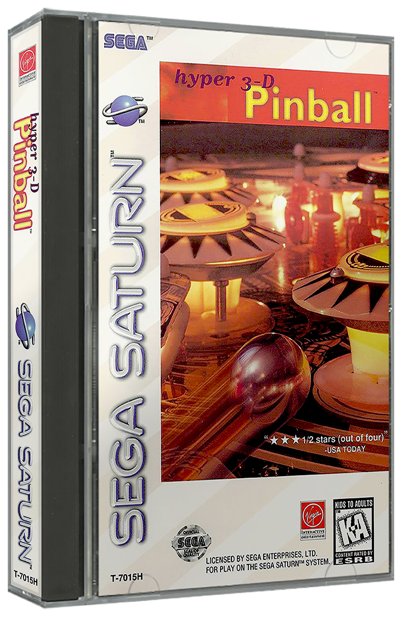 Hyper 3D Pinball | NTSC | Sega Saturn | SS | En | Reproduction Case and Booklet - NO GAME