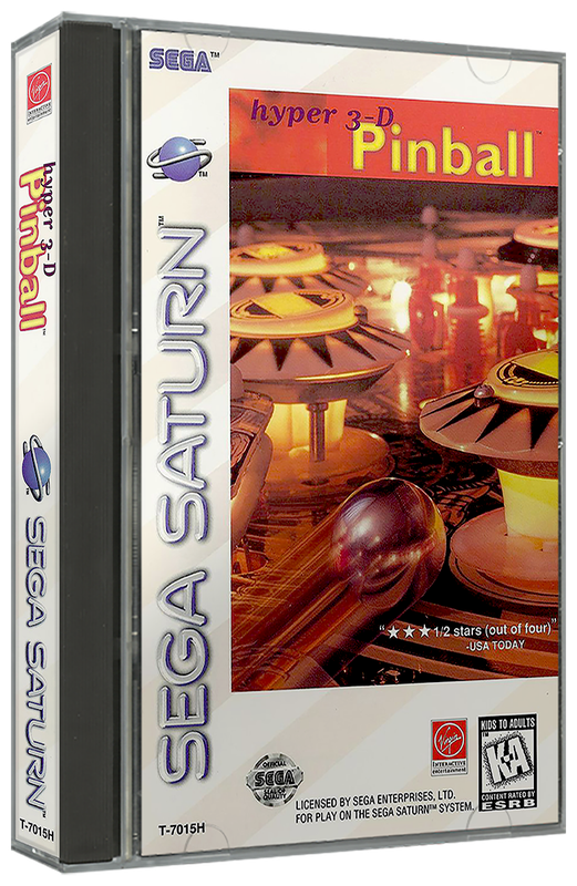 Hyper 3D Pinball | NTSC | Sega Saturn | SS | En | Reproduction Case and Booklet - NO GAME