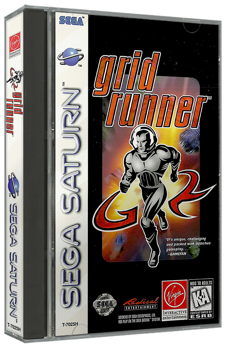 Grid Runner | NTSC | Sega Saturn | SS | En | Reproduction Case and Booklet - NO GAME