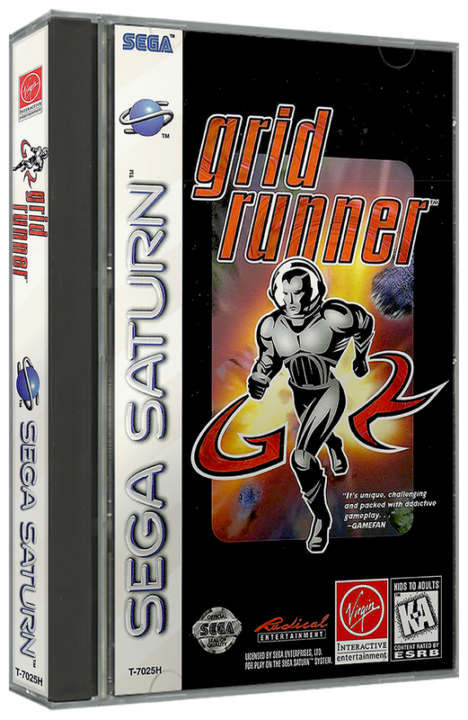 Grid Runner | NTSC | Sega Saturn | SS | En | Reproduction Case and Booklet - NO GAME