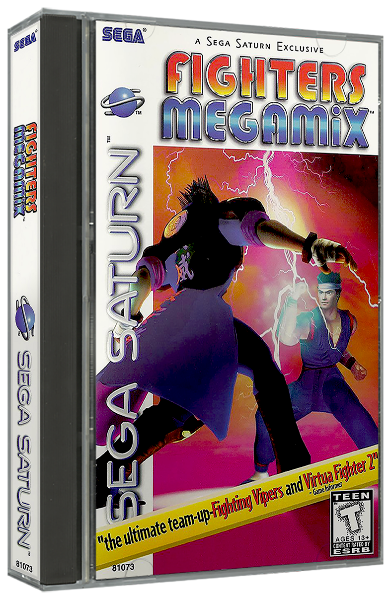 Fighter Megamix | NTSC | Sega Saturn | SS | En | Reproduction Case and Booklet - NO GAME