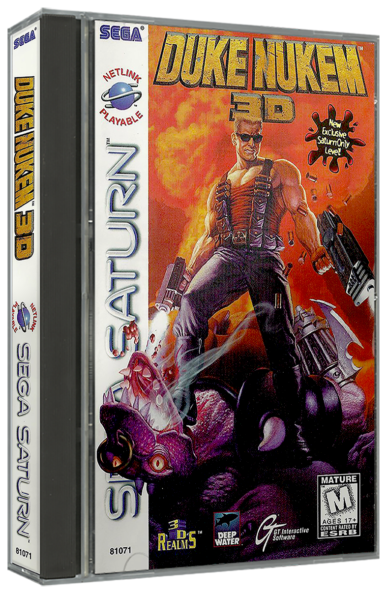 Duke Nukem 3D | NTSC | Sega Saturn | SS | En | Reproduction Case and Booklet - NO GAME