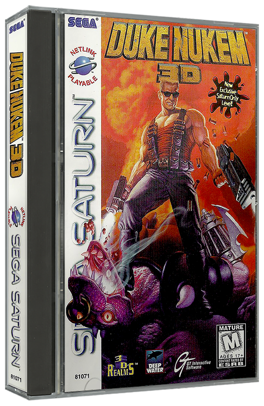 Duke Nukem 3D | NTSC | Sega Saturn | SS | En | Reproduction Case and Booklet - NO GAME