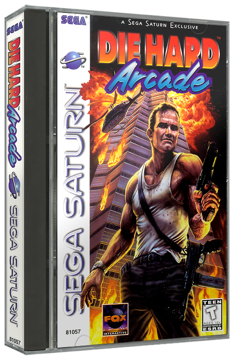 Die Hard Arcade | NTSC | Sega Saturn | SS | En | Reproduction Case and Booklet - NO GAME