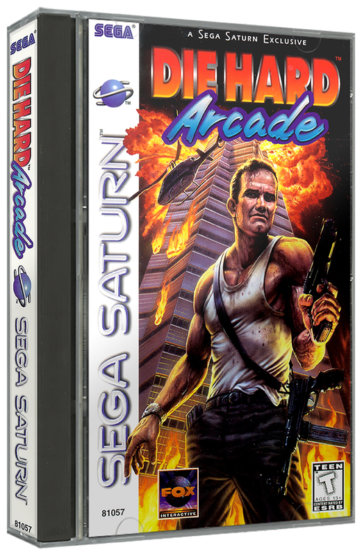 Die Hard Arcade | NTSC | Sega Saturn | SS | En | Reproduction Case and Booklet - NO GAME