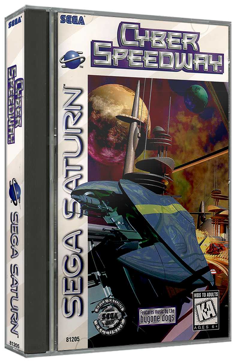 Cyber Speedway | NTSC | Sega Saturn | SS | En | Reproduction Case and Booklet - NO GAME