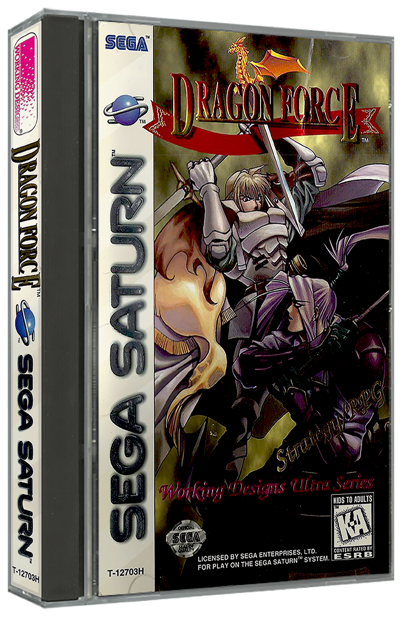 Dragon Force | NTSC | Sega Saturn | SS | En | Reproduction Case and Booklet - NO GAME