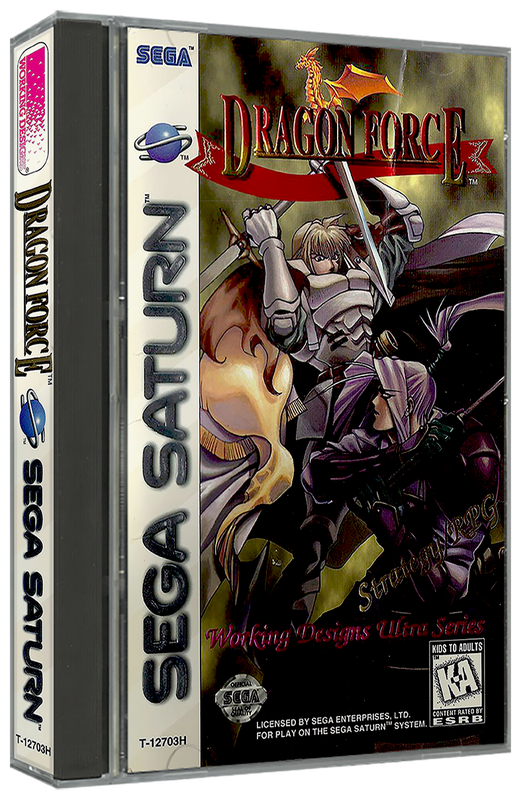 Dragon Force | NTSC | Sega Saturn | SS | En | Reproduction Case and Booklet - NO GAME
