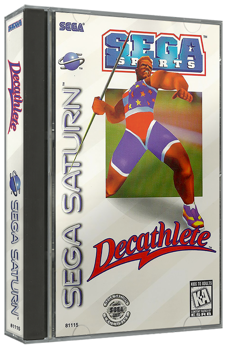 Decathlete | NTSC | Sega Saturn | SS | En | Reproduction Case and Booklet - NO GAME