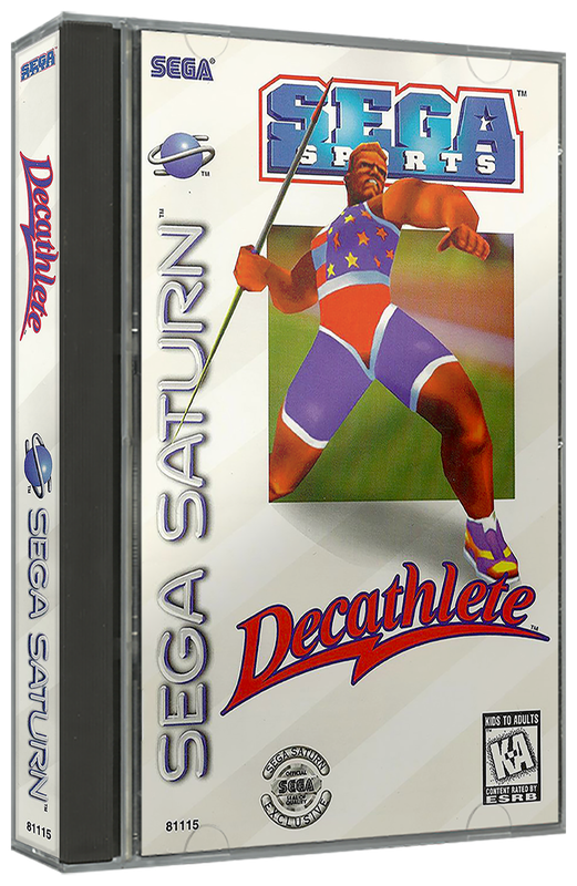 Decathlete | NTSC | Sega Saturn | SS | En | Reproduction Case and Booklet - NO GAME