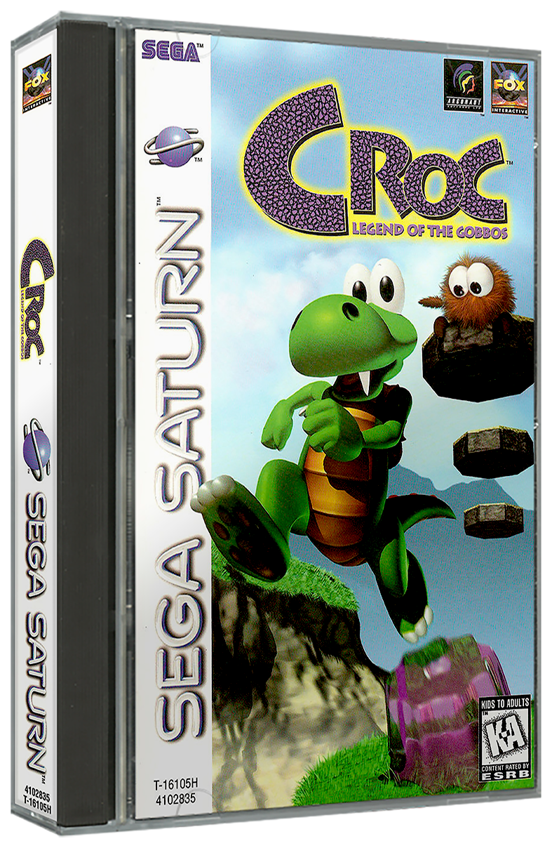 Croc Legend of the Gobbos | NTSC | Sega Saturn | SS | En | Reproduction Case and Booklet - NO GAME