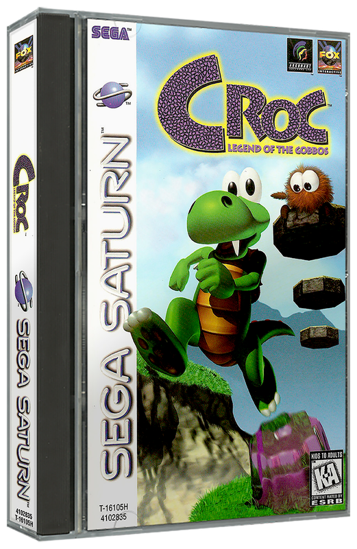 Croc Legend of the Gobbos | NTSC | Sega Saturn | SS | En | Reproduction Case and Booklet - NO GAME