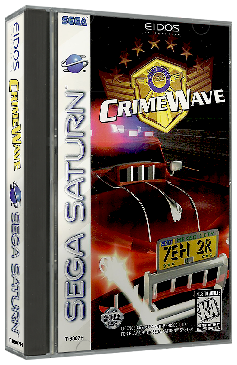 CrimeWave | NTSC | Sega Saturn | SS | En | Reproduction Case and Booklet - NO GAME