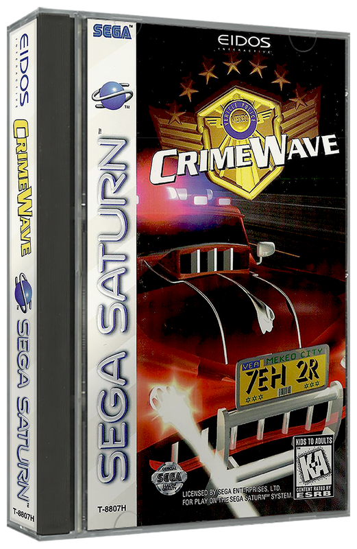 CrimeWave | NTSC | Sega Saturn | SS | En | Reproduction Case and Booklet - NO GAME