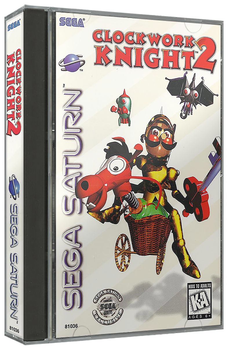 Clockwork Knight 2 | NTSC | Sega Saturn | SS | En | Reproduction Case and Booklet - NO GAME